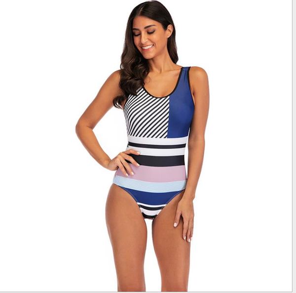 new european and american bikini women's high-waist swimsuit in 2019 
new european and american bikini women's high-waist swimsuit in 2019