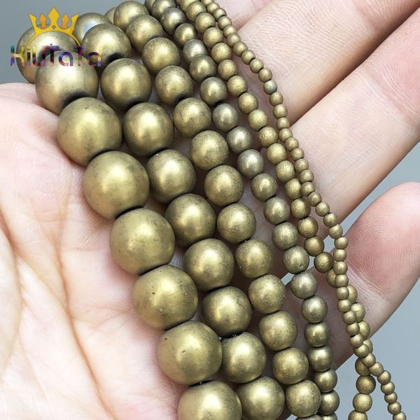 natrual stone beads dull polish matte gold hematite round beads for jewelry making diy bracelet accessories 15'' 2/3/4/6/8/10mm
natrual stone beads dull polish matte gold hematite round beads for jewelry making diy bracelet accessories 15'' 2/3/4/6/8/10mm