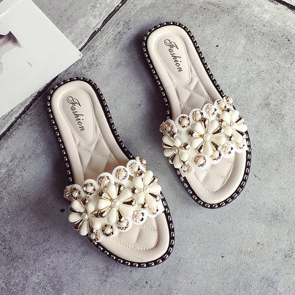 new women crystal slippers flower flat ladies non-slip sweet girl elegant woman chic footwear fashion beach outdoor slides 2019, Black
new women crystal slippers flower flat ladies non-slip sweet girl elegant woman chic footwear fashion beach outdoor slides 2019, Black
