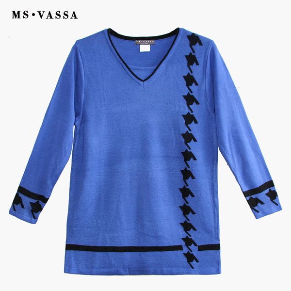 ms vassa women sweaters 2018 new autumn solid v-neck ladies jumpers long sleeve stylish winter pullovers oversized plus size 5xl, White;black 
ms vassa women sweaters 2018 new autumn solid v-neck ladies jumpers long sleeve stylish winter pullovers oversized plus size 5xl, White;black