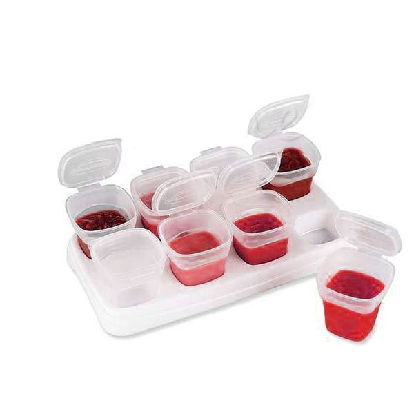 2018 Infant Baby Food Containers By Little Sprout Reusable Stackable Storage Cups with Tray JUN6_18
2018 Infant Baby Food Containers By Little Sprout Reusable Stackable Storage Cups with Tray JUN6_18