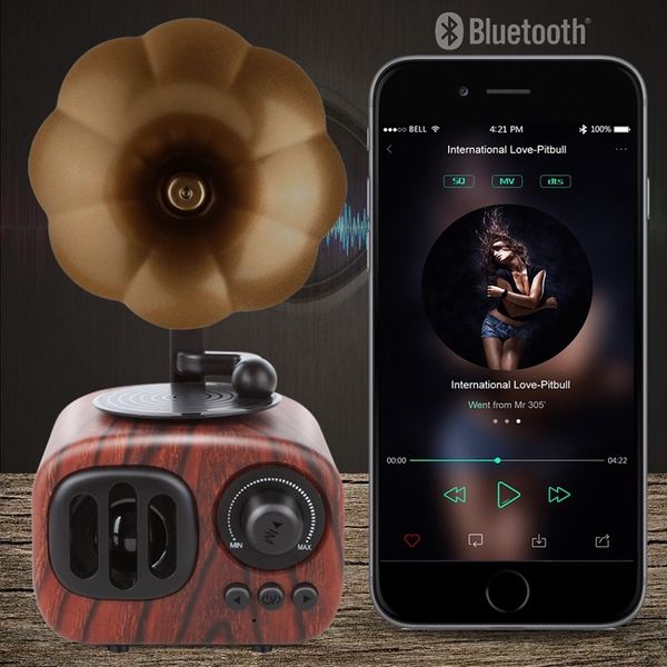 eleg-retro trumpet style bluetooth speaker wireless stereo subwoofer music box wooden speakers with mic fm radio tf for phone
eleg-retro trumpet style bluetooth speaker wireless stereo subwoofer music box wooden speakers with mic fm radio tf for phone