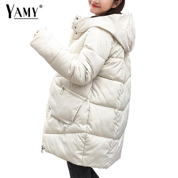 winter coat women hooded parka winter white pink thick cotton padded parka fashion long down jacket women outwear 2018, Black
winter coat women hooded parka winter white pink thick cotton padded parka fashion long down jacket women outwear 2018, Black