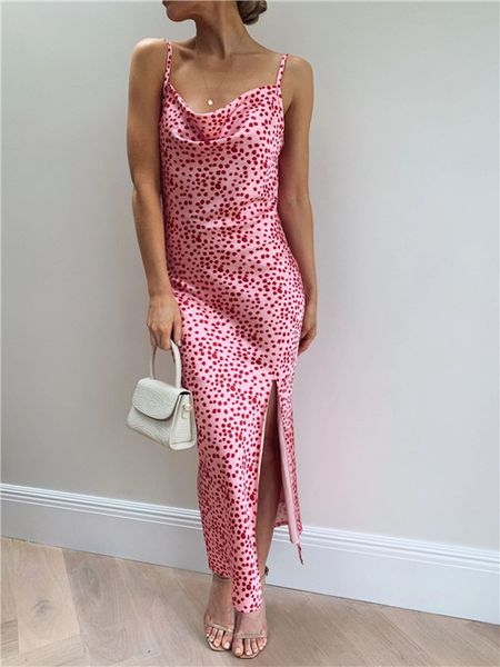 summer womens dresses polka dot printed v neck spaghetti strap designer dresses casual womens clothing, Black;gray
summer womens dresses polka dot printed v neck spaghetti strap designer dresses casual womens clothing, Black;gray