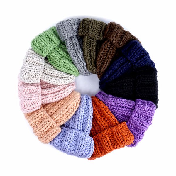 winter knitted hats 12 colors solid keep warm coarse wool caps kids casual hat autumn winter hats 07, Yellow
winter knitted hats 12 colors solid keep warm coarse wool caps kids casual hat autumn winter hats 07, Yellow