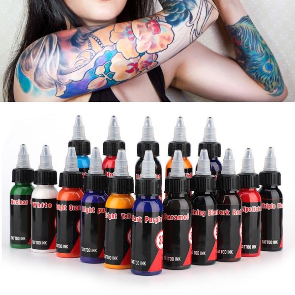 16 colors 30ml natural plant tattoo ink set body paint art pigment semi-pernament tattoo paint body makeup ink tools
16 colors 30ml natural plant tattoo ink set body paint art pigment semi-pernament tattoo paint body makeup ink tools