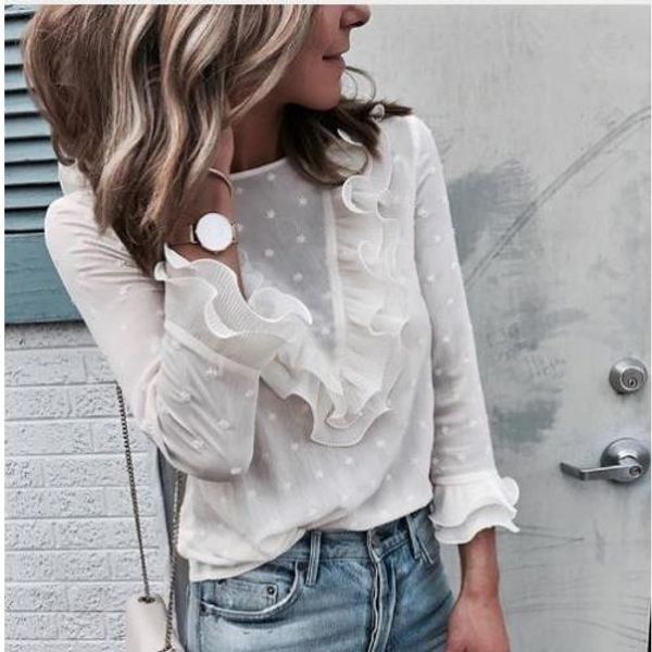 hirigin plus size womens blouse ladies ruffle frill long sleeve perspectived casual high street shirt blouse s-xl, White
hirigin plus size womens blouse ladies ruffle frill long sleeve perspectived casual high street shirt blouse s-xl, White