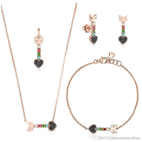 2019 100% 925 sterling silver bear silver plated 18k rose gold at first sight multi-element bracelet necklace pendant earrings
2019 100% 925 sterling silver bear silver plated 18k rose gold at first sight multi-element bracelet necklace pendant earrings