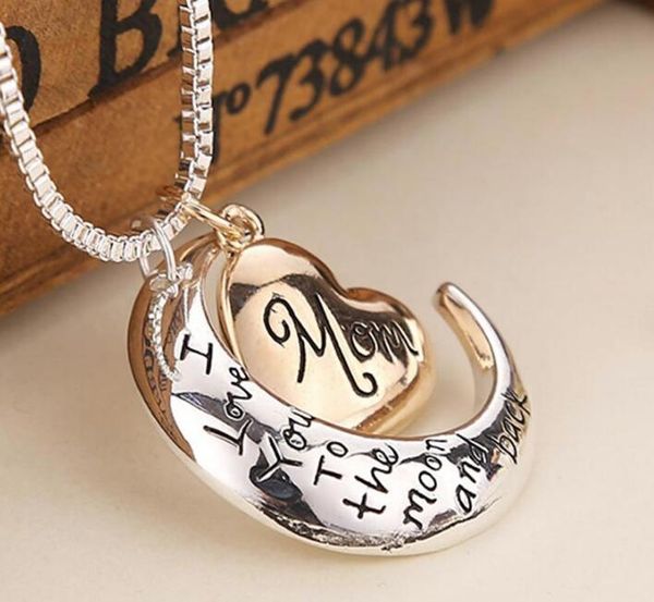 2020 necklace heart jewelry i love you to the moon and back mom pendant necklace mother day gift wholesale fashion jewelry, Silver
2020 necklace heart jewelry i love you to the moon and back mom pendant necklace mother day gift wholesale fashion jewelry, Silver