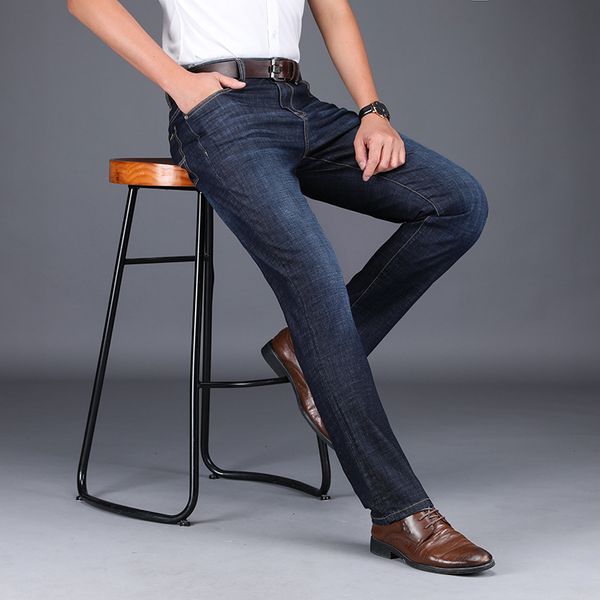 2019 new style jeans men's summer thin section men slim fit straight-cut cowboy trousers trend casual men's wear, Blue
2019 new style jeans men's summer thin section men slim fit straight-cut cowboy trousers trend casual men's wear, Blue