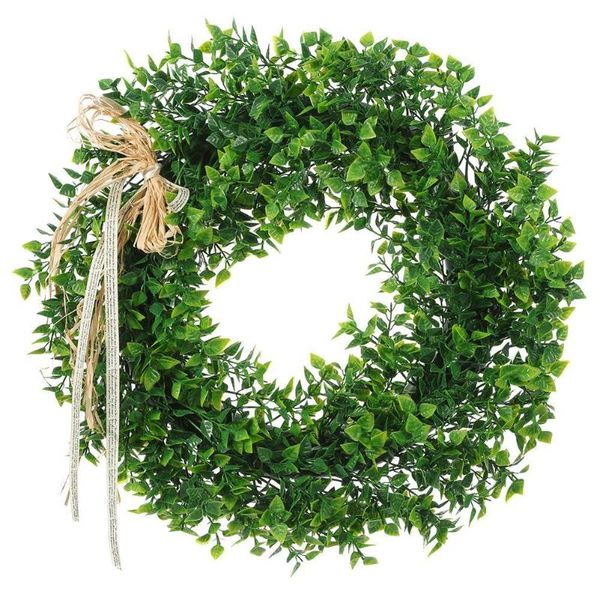 artificial leaf wreath with bow door hanging wall window decoration wreath holiday festival wedding decor
artificial leaf wreath with bow door hanging wall window decoration wreath holiday festival wedding decor