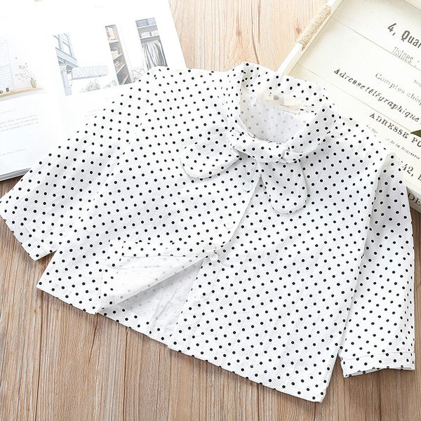 girls spring and autumn new style long-sleeved shirt 2020 children versatile children dotted shirt artistic base shirt, White
girls spring and autumn new style long-sleeved shirt 2020 children versatile children dotted shirt artistic base shirt, White