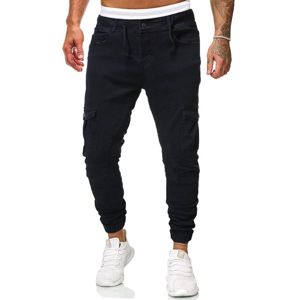mulit pockets mens designer jeans fashion washed skinny zipper fly mens pencil pants casual males clothing, Blue
mulit pockets mens designer jeans fashion washed skinny zipper fly mens pencil pants casual males clothing, Blue