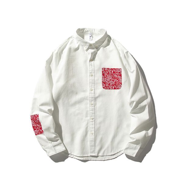 fashion mens long sleeve hawaiian shirt summer casual patchwork pocket floral shirts for man asian size, White;black
fashion mens long sleeve hawaiian shirt summer casual patchwork pocket floral shirts for man asian size, White;black