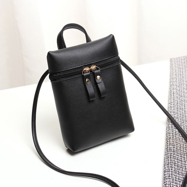 bag creative new products candy-colored one-shoulder backpack 2018 spring sweet ladies' double pull shoulder phone coin purse, Black
bag creative new products candy-colored one-shoulder backpack 2018 spring sweet ladies' double pull shoulder phone coin purse, Black