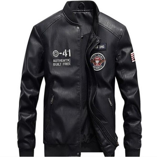 men leather jacket 2020 new handsome faux leather jaqueta couro masculina man pu coat plus cashmere motorcycle clothing, Black
men leather jacket 2020 new handsome faux leather jaqueta couro masculina man pu coat plus cashmere motorcycle clothing, Black