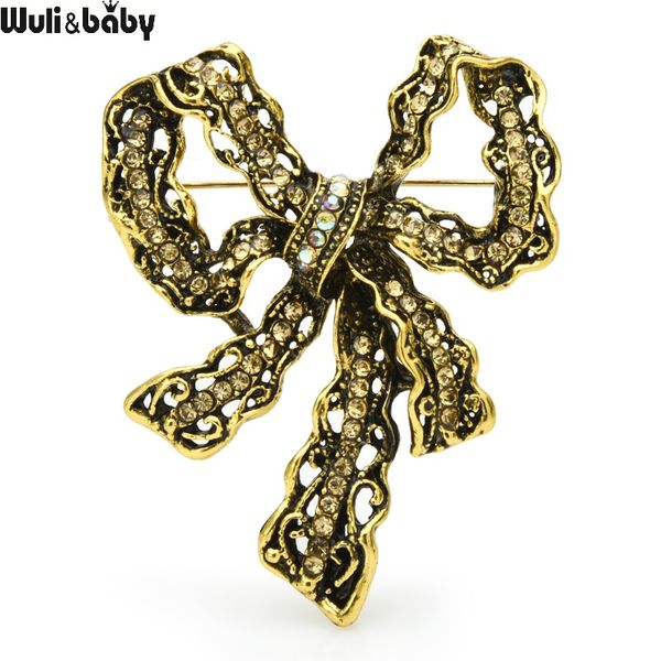 wuli&baby vintage bowknot brooches for women metal 2-color rhinestone flower party causal brooch pins gifts, Gray
wuli&baby vintage bowknot brooches for women metal 2-color rhinestone flower party causal brooch pins gifts, Gray