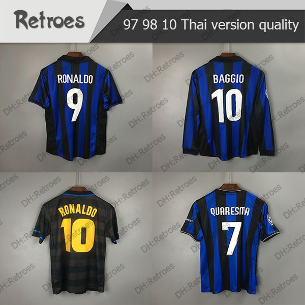 1997 1998 99 98-10 milito sneijder j.zanetti retro soccer jersey football jersey djorkaeff baggio 98-10 9# classic maillot de foot, Black;yellow
1997 1998 99 98-10 milito sneijder j.zanetti retro soccer jersey football jersey djorkaeff baggio 98-10 9# classic maillot de foot, Black;yellow