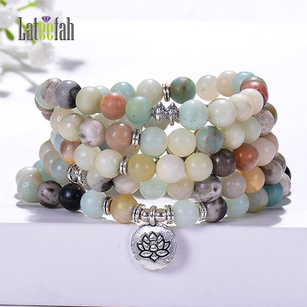 lateefah 2019 selling 8mm frosted amazon stone bracelet 108 beads lotus yoga pendant necklace mala bracelet, Black
lateefah 2019 selling 8mm frosted amazon stone bracelet 108 beads lotus yoga pendant necklace mala bracelet, Black