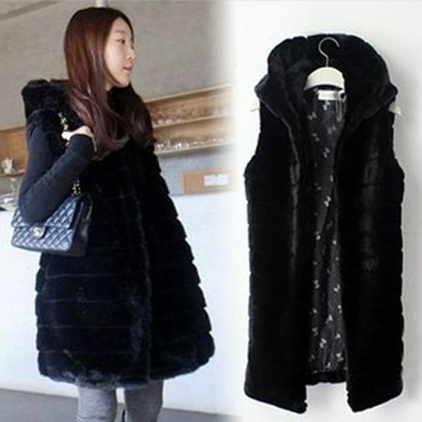 colete de pele feminina faux fur vest women 2019 winter fur jacket hooded female fake waistcoat outerwear clothing, l67, Black
colete de pele feminina faux fur vest women 2019 winter fur jacket hooded female fake waistcoat outerwear clothing, l67, Black
