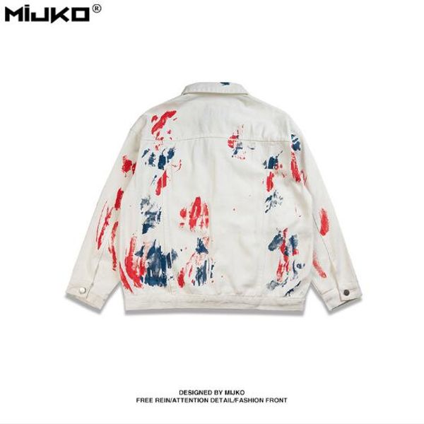 mens splash paint jackets black white street denim jacket luxury men streetwear brand wear on both sides long sleeve clothes 4, Black;brown
mens splash paint jackets black white street denim jacket luxury men streetwear brand wear on both sides long sleeve clothes 4, Black;brown