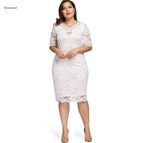 plus gamiss lace dress size v neck half sleeve bodycon fashion office club work ladies big size designer clothes, Black;gray
plus gamiss lace dress size v neck half sleeve bodycon fashion office club work ladies big size designer clothes, Black;gray