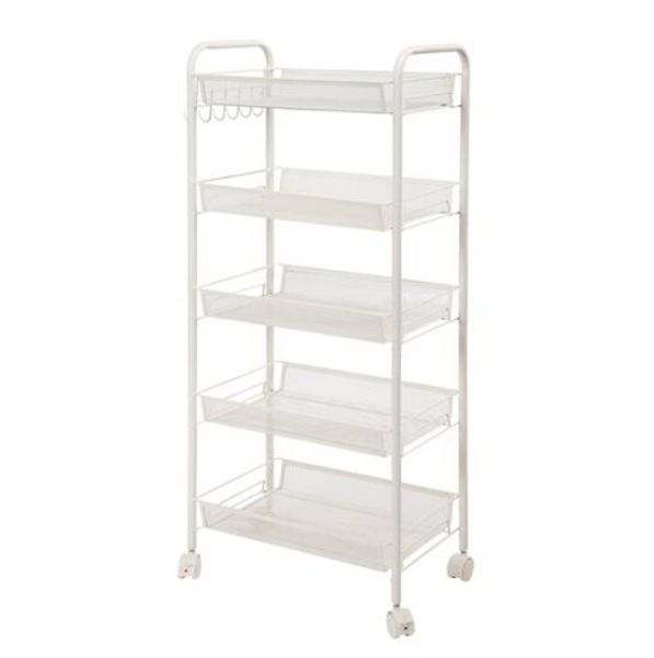 2021 exquisite honeycomb net five tiers storage cart rack organiser ivory white
2021 exquisite honeycomb net five tiers storage cart rack organiser ivory white