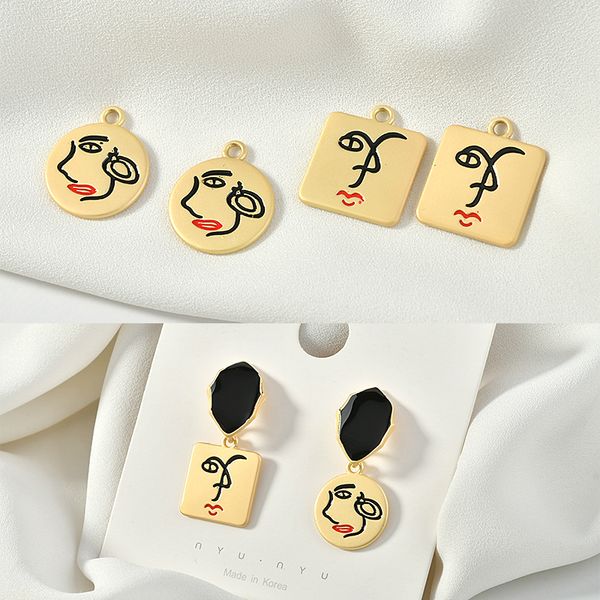 abstract girl face round square alloy gold pendant diy earrings necklace pendant jewelry material accessories, Blue;slivery
abstract girl face round square alloy gold pendant diy earrings necklace pendant jewelry material accessories, Blue;slivery