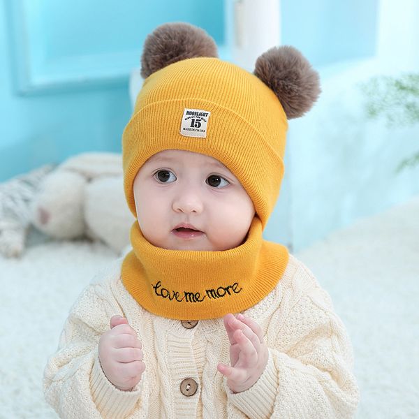 loozykit baby kids solid color stripe hat child beanies 2 pcs cap set scarf winter warm boys girls toddler suit set, Yellow
loozykit baby kids solid color stripe hat child beanies 2 pcs cap set scarf winter warm boys girls toddler suit set, Yellow
