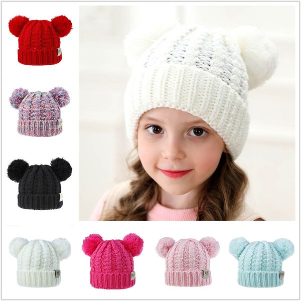winter children knitted hats cute twist kids wool hat with 2 hairballs soft warm child baby beanies hats snow cap for boys and girl, Silver
winter children knitted hats cute twist kids wool hat with 2 hairballs soft warm child baby beanies hats snow cap for boys and girl, Silver