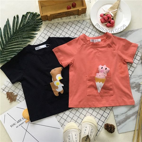 tonytaobaby summer new men and women baby-doll ice cream pig and bear short-sleeved t-shirt, Blue
tonytaobaby summer new men and women baby-doll ice cream pig and bear short-sleeved t-shirt, Blue