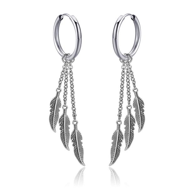 silver color titanium steel 3 feather tassel stud earrings for men punk jewelry drop shipping, Golden;silver
silver color titanium steel 3 feather tassel stud earrings for men punk jewelry drop shipping, Golden;silver