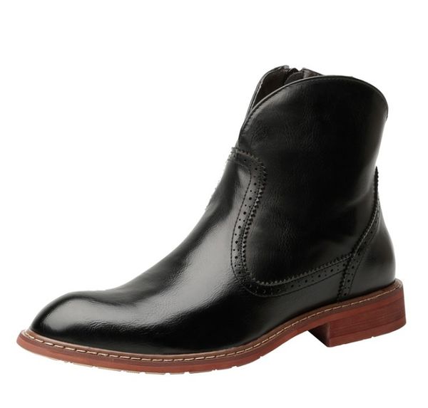 european style men designer shoes fashion boots mens fashion shoes closure martin boots with real lether lover snow shoes, Black
european style men designer shoes fashion boots mens fashion shoes closure martin boots with real lether lover snow shoes, Black