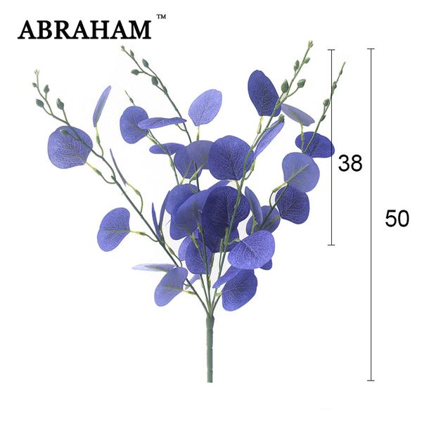 50cm 5fork silk leaves artificial plant branch fake eucalyptus leaf green tree foliage autumn flower wall for wedding home decor
50cm 5fork silk leaves artificial plant branch fake eucalyptus leaf green tree foliage autumn flower wall for wedding home decor