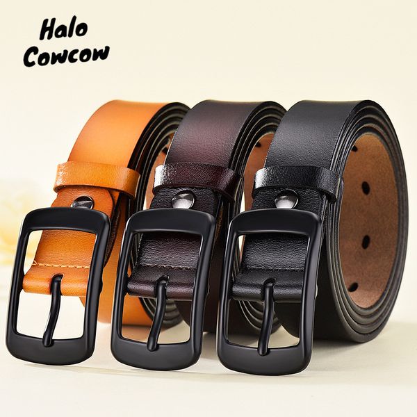 women belts cow genuine leather good quality black alloy pin buckle luxury brands design belt cinto feminino waist straps jeans, Black;brown
women belts cow genuine leather good quality black alloy pin buckle luxury brands design belt cinto feminino waist straps jeans, Black;brown