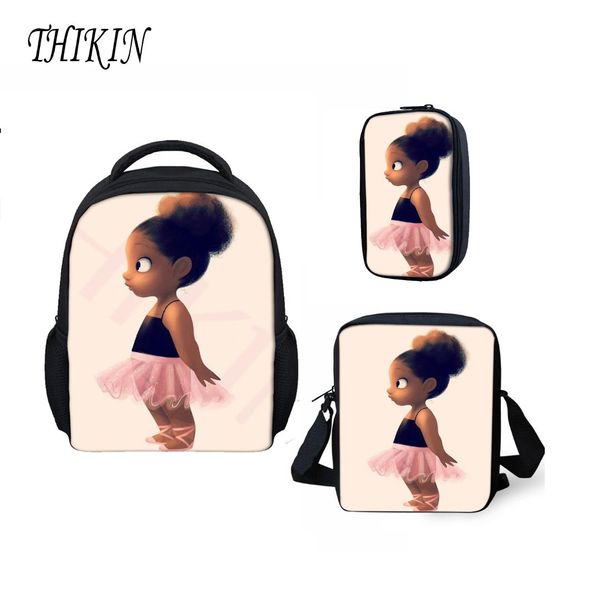 thikin children 12inch school bags for girls boys lovely ballet black african american girl gift custom kindergarten bag
thikin children 12inch school bags for girls boys lovely ballet black african american girl gift custom kindergarten bag
