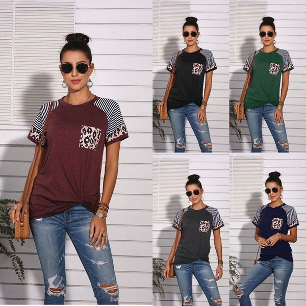 fashion women casual short sleeve summer t-shirt leopard stripes stitching t shirt tees femme ladies tshirt clothes soft, White
fashion women casual short sleeve summer t-shirt leopard stripes stitching t shirt tees femme ladies tshirt clothes soft, White