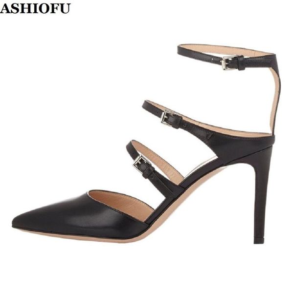 ashiofu handmade ladies 8cm high heel sandals buckle straps party summer shoes daily wear evening fashion sandals shoes, Black
ashiofu handmade ladies 8cm high heel sandals buckle straps party summer shoes daily wear evening fashion sandals shoes, Black