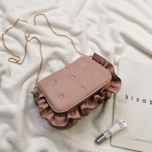 exquisite chain stitching women's messenger bags simple pu ruched shoulder bags ladies' solid color suture square crossbody bag
exquisite chain stitching women's messenger bags simple pu ruched shoulder bags ladies' solid color suture square crossbody bag