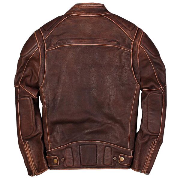 zvaqs 2020 men's genuine leather jacket retro motorcycle leather jacket brown cowhide jackets coat for male pph816, Black
zvaqs 2020 men's genuine leather jacket retro motorcycle leather jacket brown cowhide jackets coat for male pph816, Black