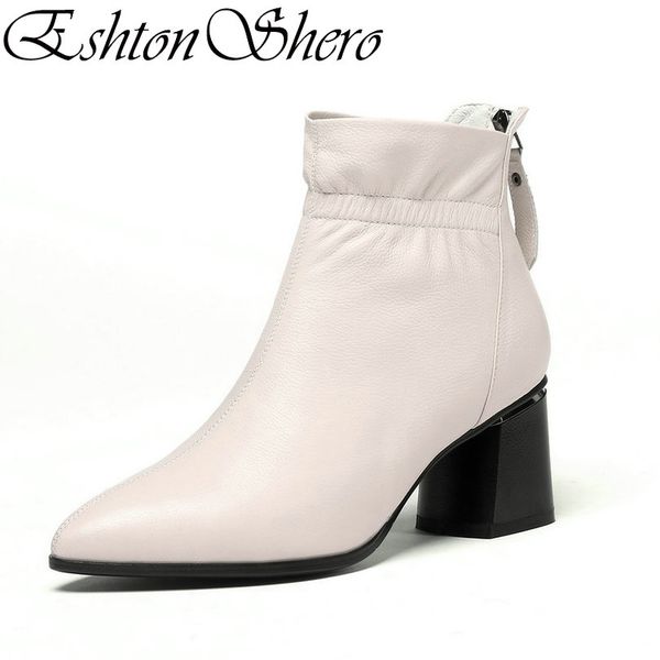 eshtonshero winter shoes woman ankle boots leather+pu women high heel zipper fashion ladies motorcycle boots size 34-42, Black
eshtonshero winter shoes woman ankle boots leather+pu women high heel zipper fashion ladies motorcycle boots size 34-42, Black