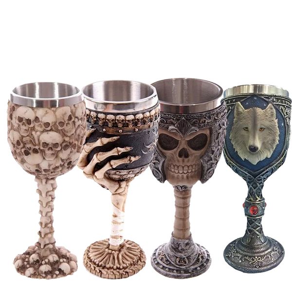 3d skull goblet wolf goblet cool stainless steel beer mug cup gift for men original design halloween personalized cup party bar drinkware
3d skull goblet wolf goblet cool stainless steel beer mug cup gift for men original design halloween personalized cup party bar drinkware