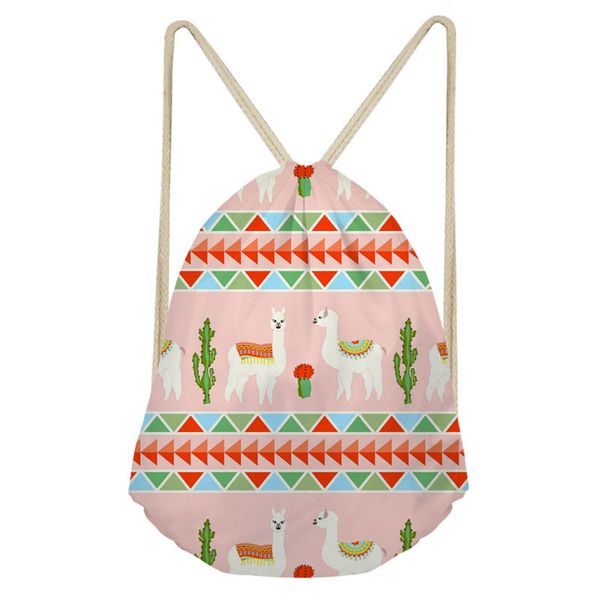 thikin cute cartoon llama aztec drawstring bag girls animal printed polyester school girls backpacks casual travel pouch custom
thikin cute cartoon llama aztec drawstring bag girls animal printed polyester school girls backpacks casual travel pouch custom
