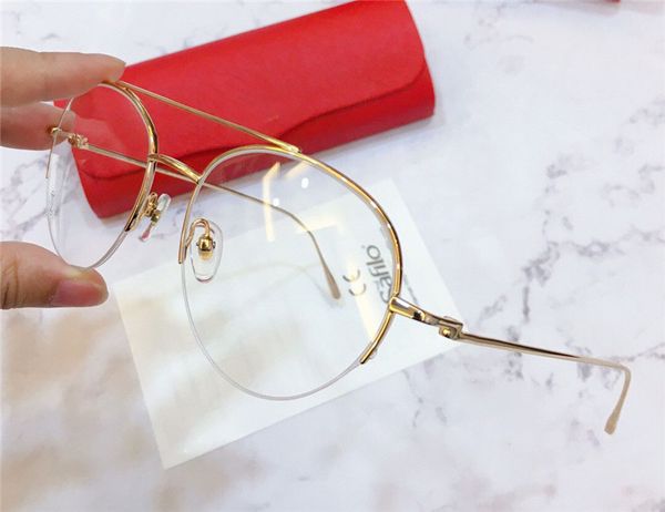 fashion wholesale glasses 0093 metal retro round half-frame optical glasses simple busines transparent lenses can be prescription glasses, Black
fashion wholesale glasses 0093 metal retro round half-frame optical glasses simple busines transparent lenses can be prescription glasses, Black