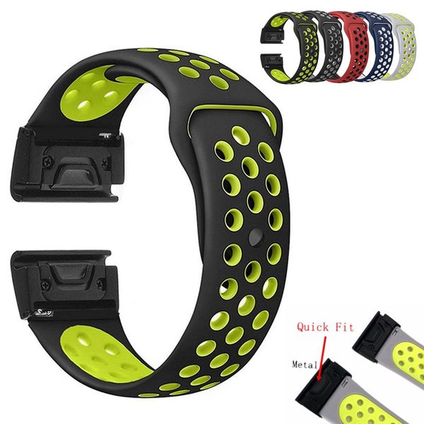 26mm 22mm soft silicone watch band for garmin 3/ 3 hr/ 5 5x wristband quick fit band bracelet strap fashon, Black;brown
26mm 22mm soft silicone watch band for garmin 3/ 3 hr/ 5 5x wristband quick fit band bracelet strap fashon, Black;brown