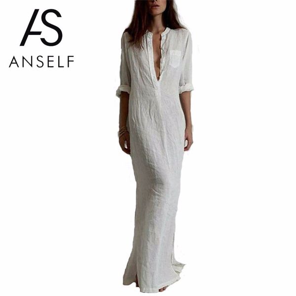 anself 5xl fashion autumn casual long maxi dress women v neck long sleeve beach dress plus size split boho dresses vestidos, Black;gray
anself 5xl fashion autumn casual long maxi dress women v neck long sleeve beach dress plus size split boho dresses vestidos, Black;gray