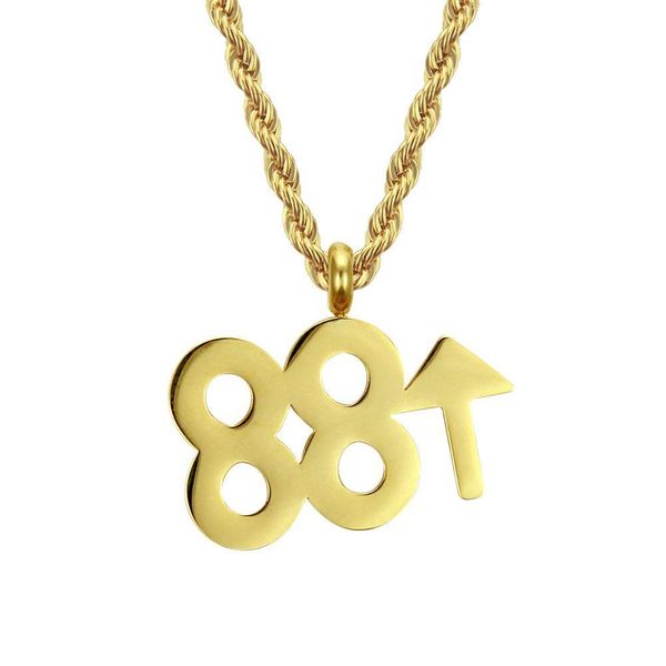 2020 designer 88 tide pendant necklace european and american hip-hop personality stainless steel men's pendant accessories jewelry, Black
2020 designer 88 tide pendant necklace european and american hip-hop personality stainless steel men's pendant accessories jewelry, Black