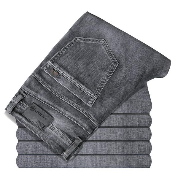 2020 spring new men's stretch business black gray jeans classic style fashion casual regular fit denim trousers male brand pants, Blue
2020 spring new men's stretch business black gray jeans classic style fashion casual regular fit denim trousers male brand pants, Blue