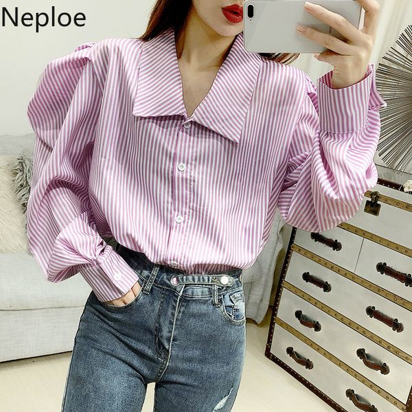 neploe корейского chic полосатого blusas top puff с длинным рукавом turn down воротник женщины рубашка 2020 весна осень каузальных блуз 5892, White
neploe корейского chic полосатого blusas top puff с длинным рукавом turn down воротник женщины рубашка 2020 весна осень каузальных блуз 5892, White