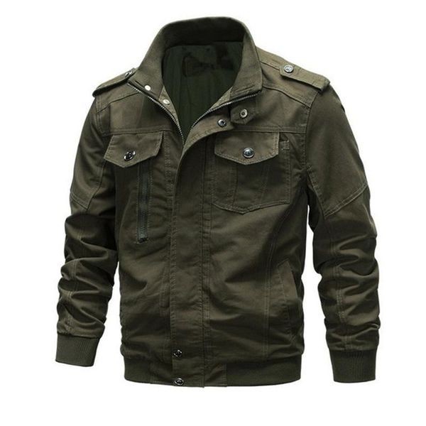 military baseball coat men cargo tactical bomber jacket male casual zipper air force pilot flight cotton coat jackets plus size s-6xl, Black;brown
military baseball coat men cargo tactical bomber jacket male casual zipper air force pilot flight cotton coat jackets plus size s-6xl, Black;brown